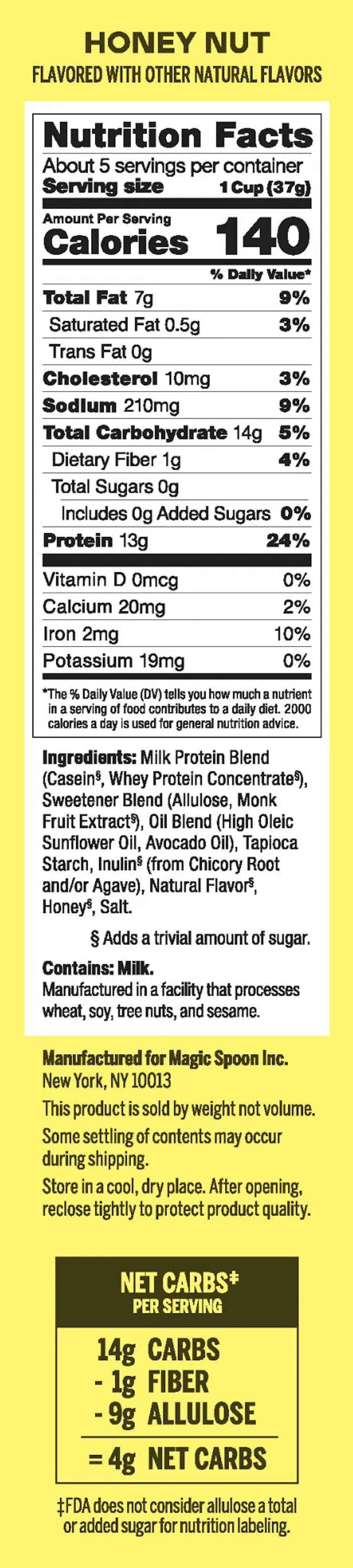 Magic Spoon Protein Cereal, 7oz - Honey Nut