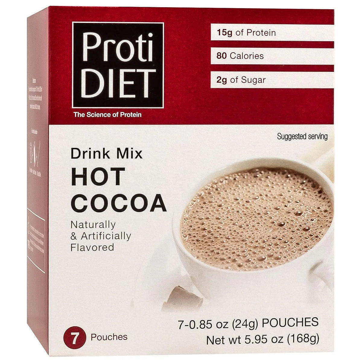 Proti Diet 15g Proteína Mezcla para Bebida de Chocolate Caliente