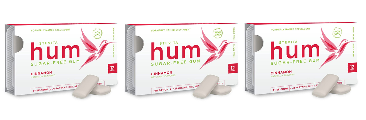 Stevita Hum Sugar Free Gum - Cinnamon 3-Pack