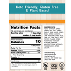 Nutrition Facts and ingredients panel for a flavor in the Millie's Sipping Broth variety pack