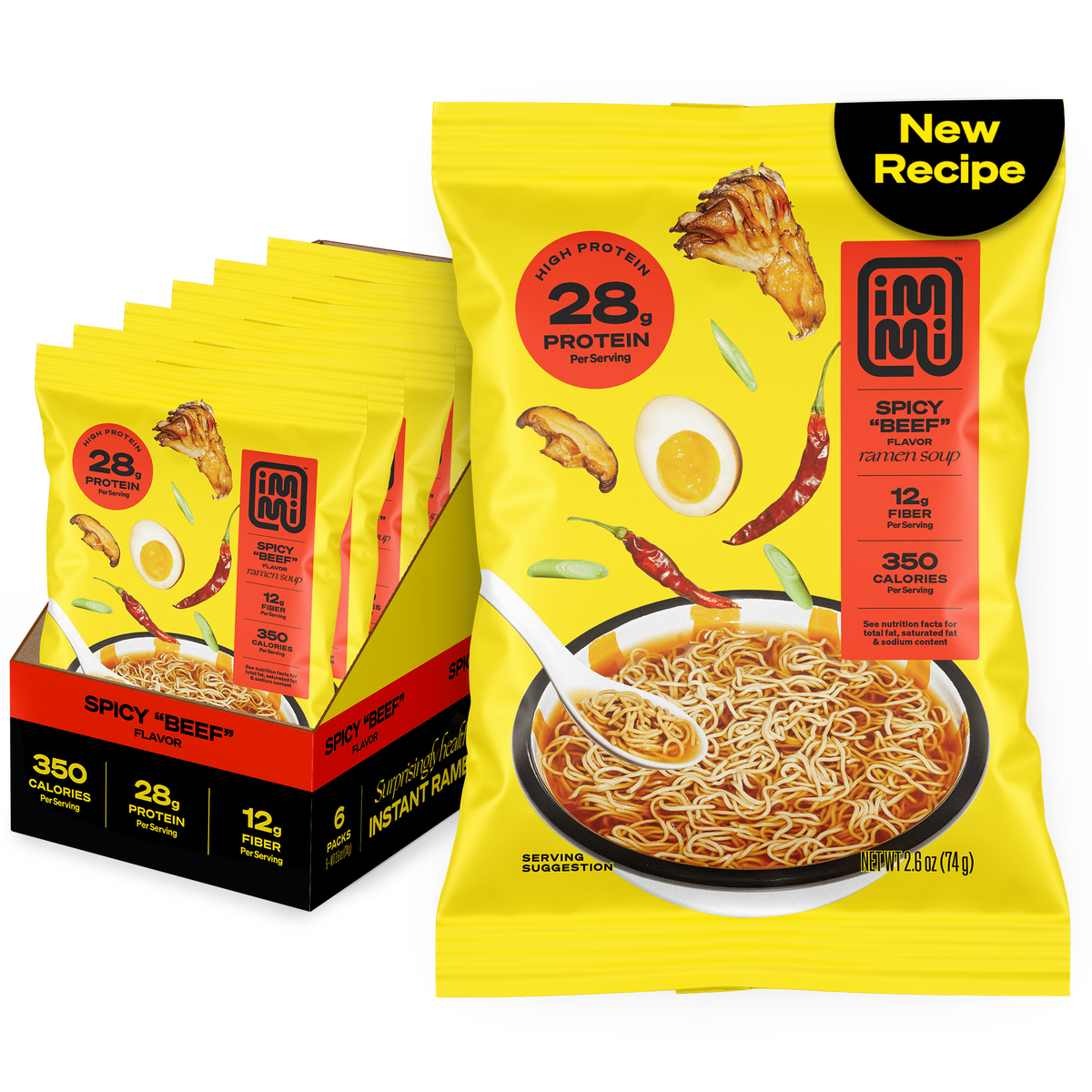 Immi Instant Ramen - Spicy Beef, One Pack