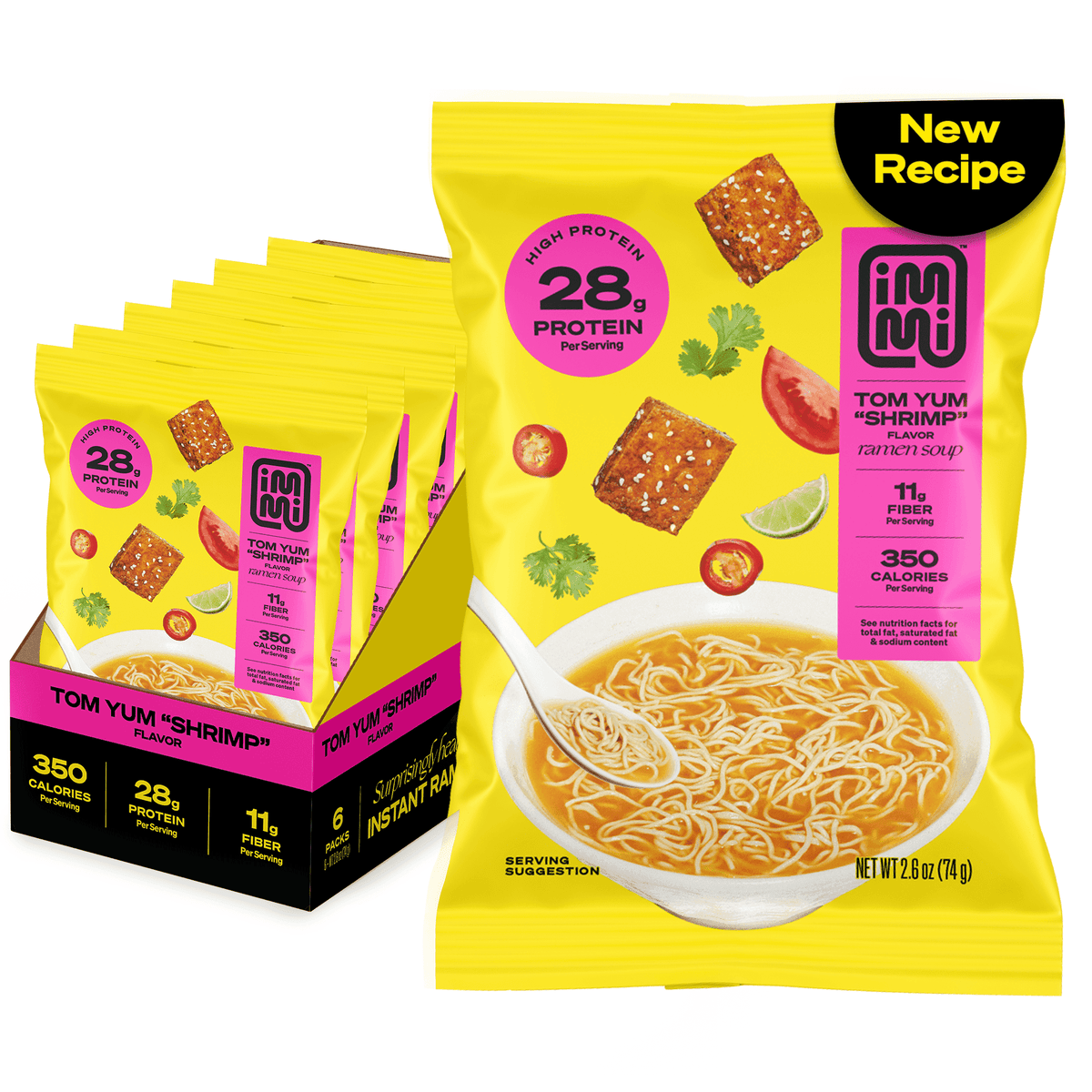 Immi Instant Ramen - Tom Yum Shrimp, One Pack