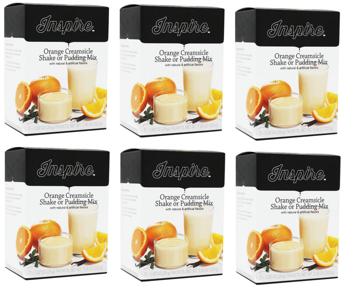 Inspire 15g Protein Shake or Pudding - Orange Creamsicle - 6-Pack
