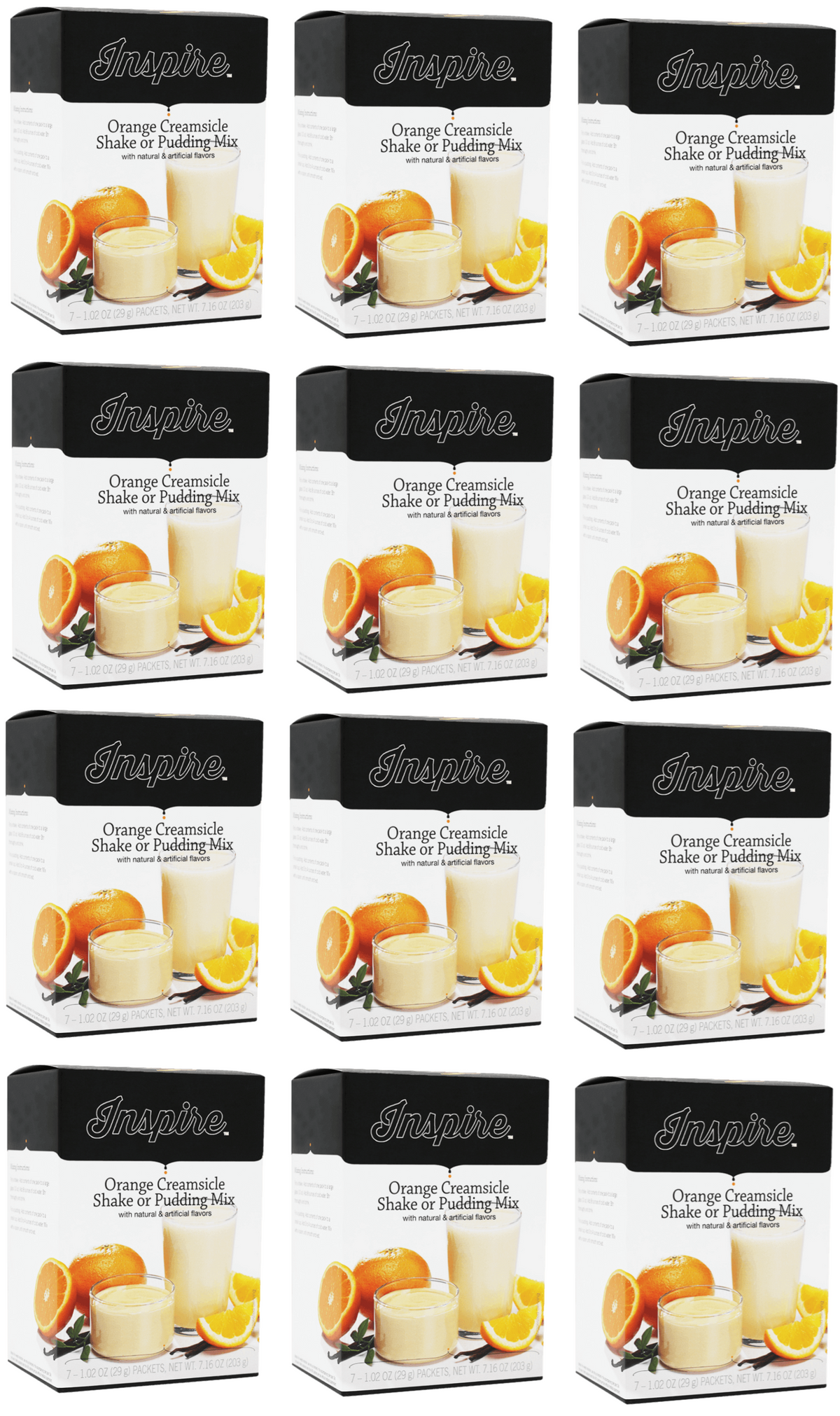 Inspire 15g Protein Shake or Pudding - Orange Creamsicle - 12-Pack