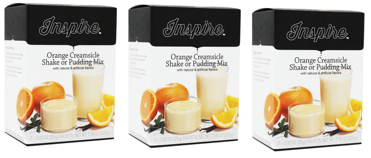 Inspire 15g Protein Shake or Pudding - Orange Creamsicle - 3-Pack