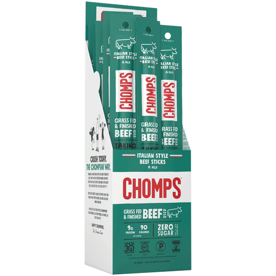 Chomps Meat Sticks - Italian Style Beef 24-Sticks