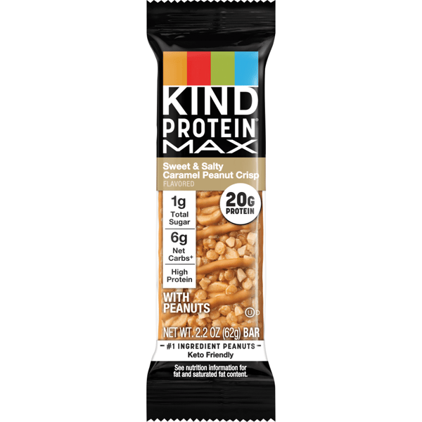 KIND Protein Max Bars - Sweet & Salty Caramel Peanut Crisp