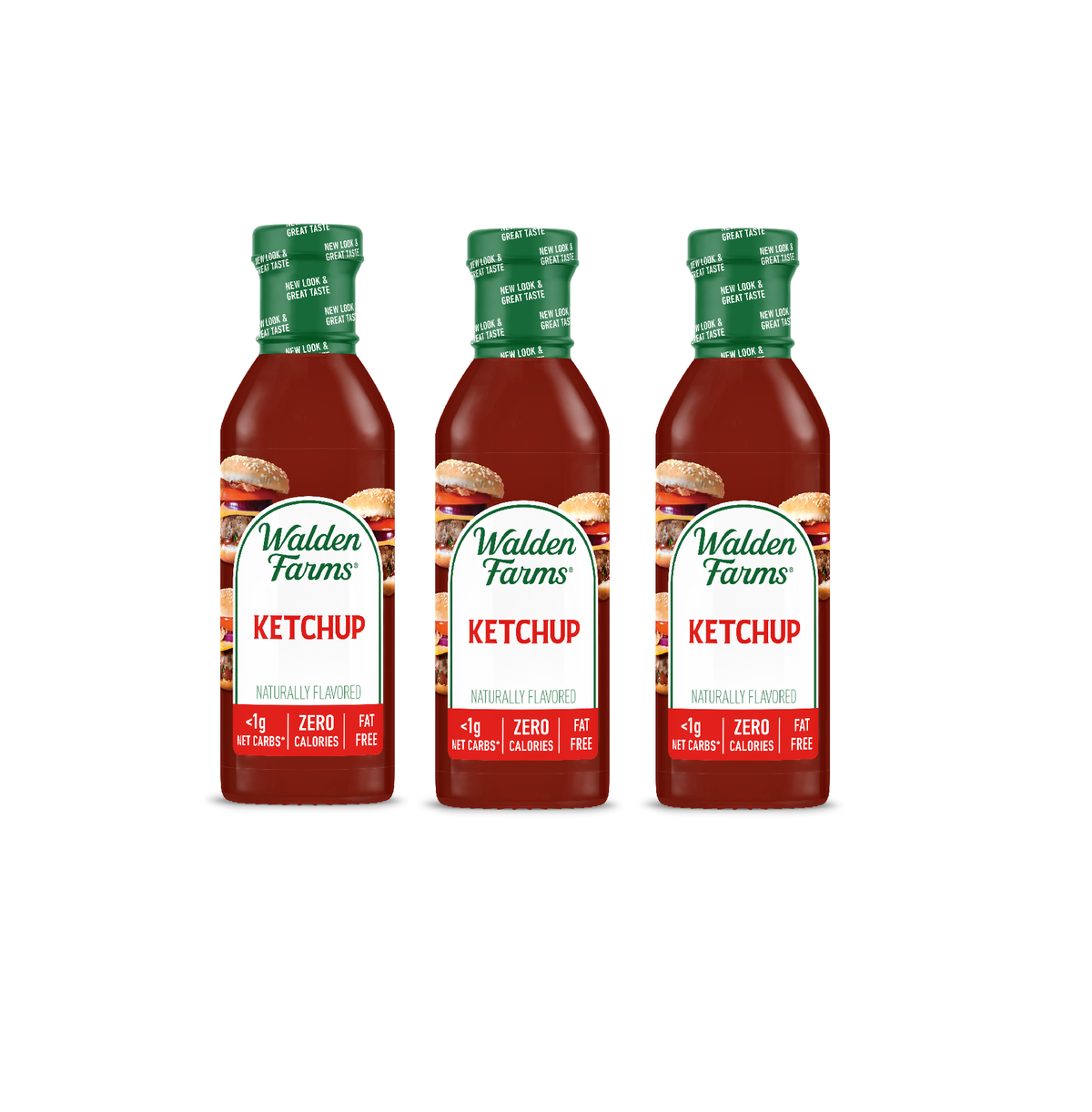 Three-bottle pack of Walden Farms Ketchup