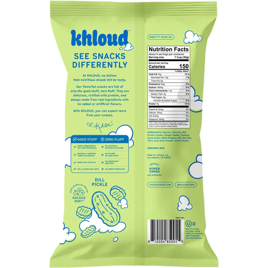 Khloud Protein Popcorn by Khloé Kardashian - Dill Pickle, 4oz