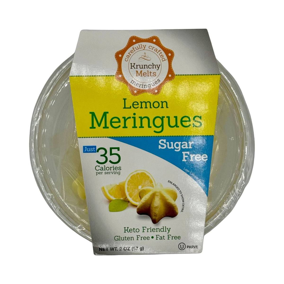 Krunchy Melts Sugar Free Meringues - Lemon 2 oz.