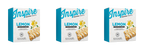 Three boxes of Inspire Lemon Protein Bars are displayed, each featuring a light blue design, the word "LEMON" prominently, and an image of a lemon-flavored protein bar drizzled with icing.