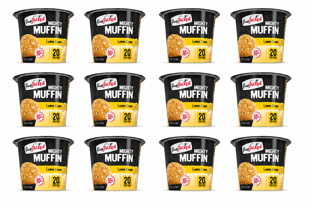 FlapJacked Mighty Muffins - Lemon Cream, 12-Pack