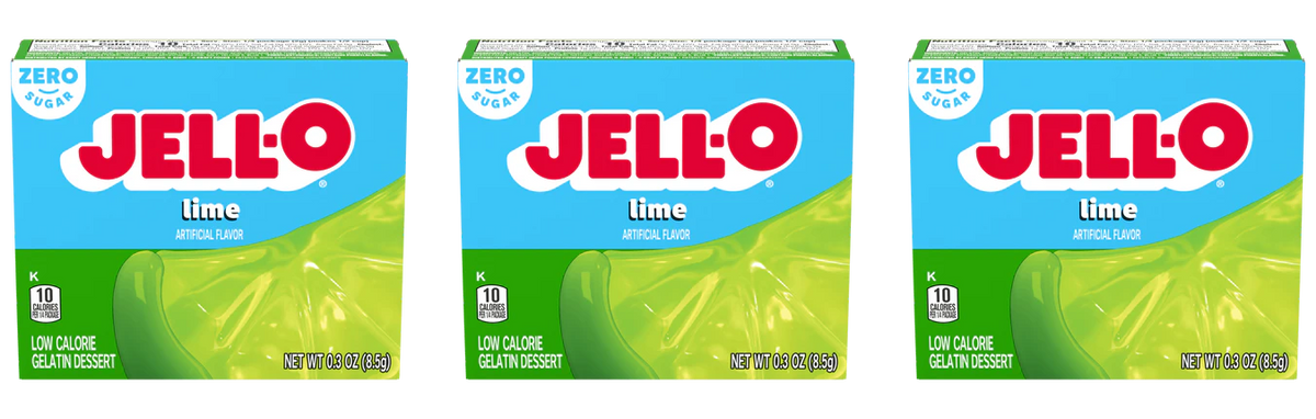 Jell-O Sugar-Free Instant Gelatin - Lime 3-Pack