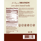 Monin Zero Calorie Natural Flavoring - Vanilla (plastic), 1 liter