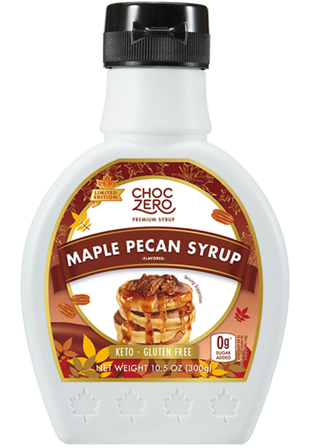 ChocZero Sugar Free Syrup, Maple Pecan, 10.5 oz.