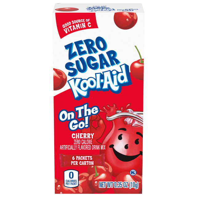 Kool Aid Zero Sugar On-the-Go Drink Mix - Cherry