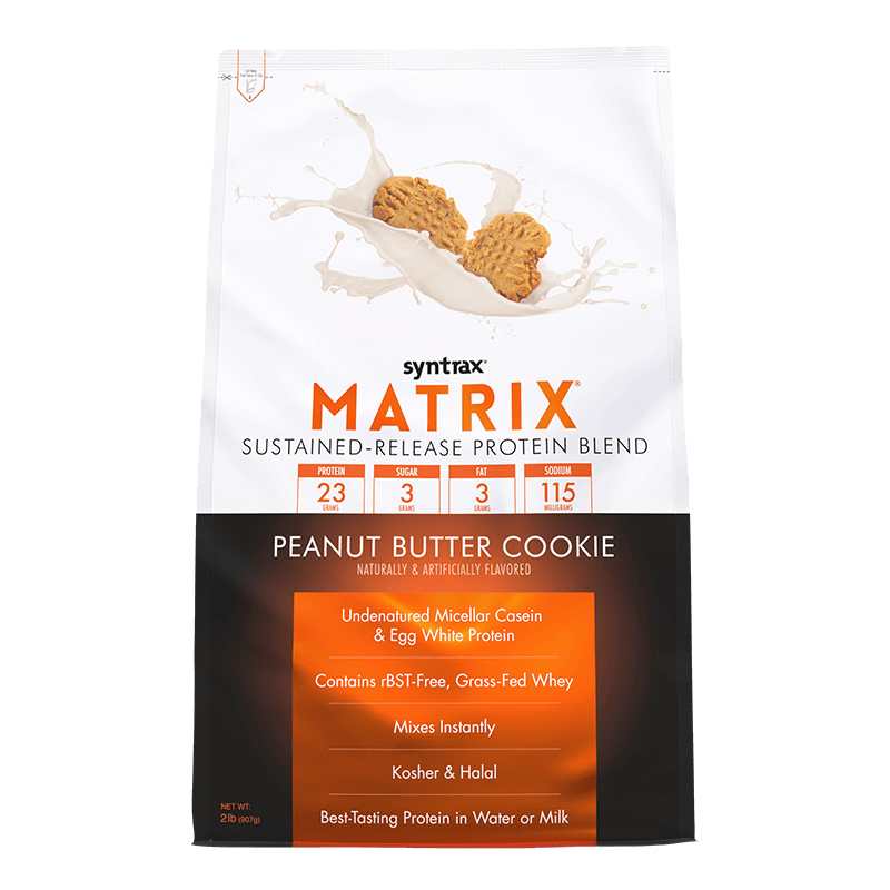Syntrax Matrix Sustained-Release Protein Blend - Peanut Butter Cookie 2 lb.