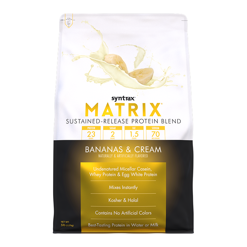 Syntrax Matrix Sustained-Release Protein Blend - Bananas & Cream 5 lb.