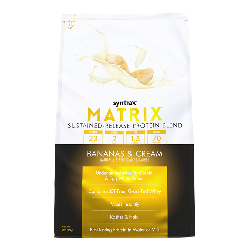Syntrax Matrix Sustained-Release Protein Blend - Bananas & Cream 2 lb.