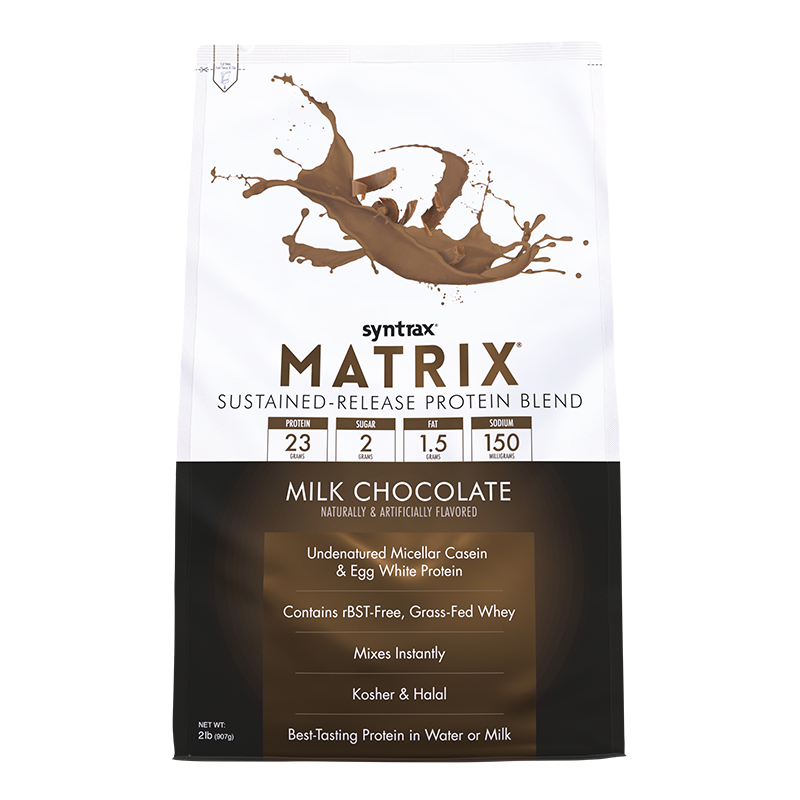 Syntrax Matrix Sustained-Release Protein Blend - Milk Chocolate 2 lb.