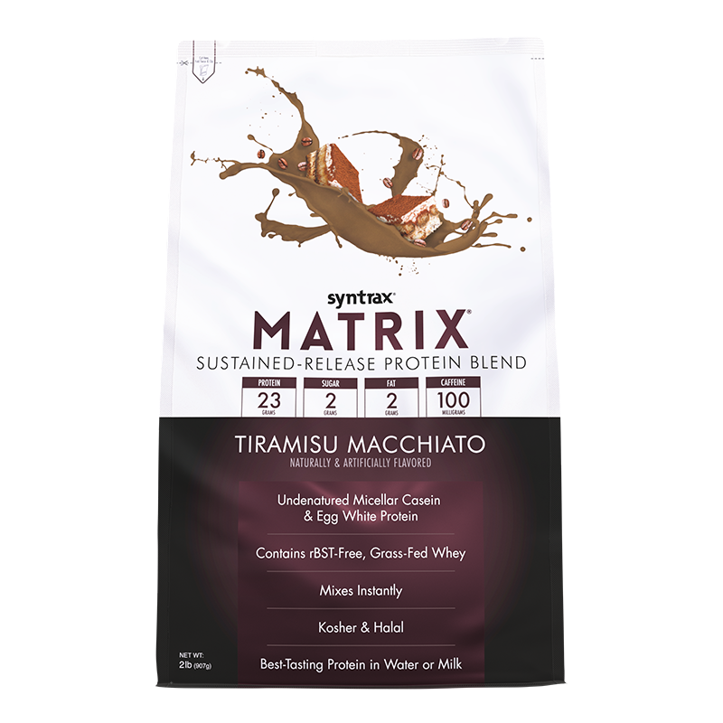Syntrax Matrix Sustained-Release Protein Blend - Tiramisu Macchiato 2 lb.