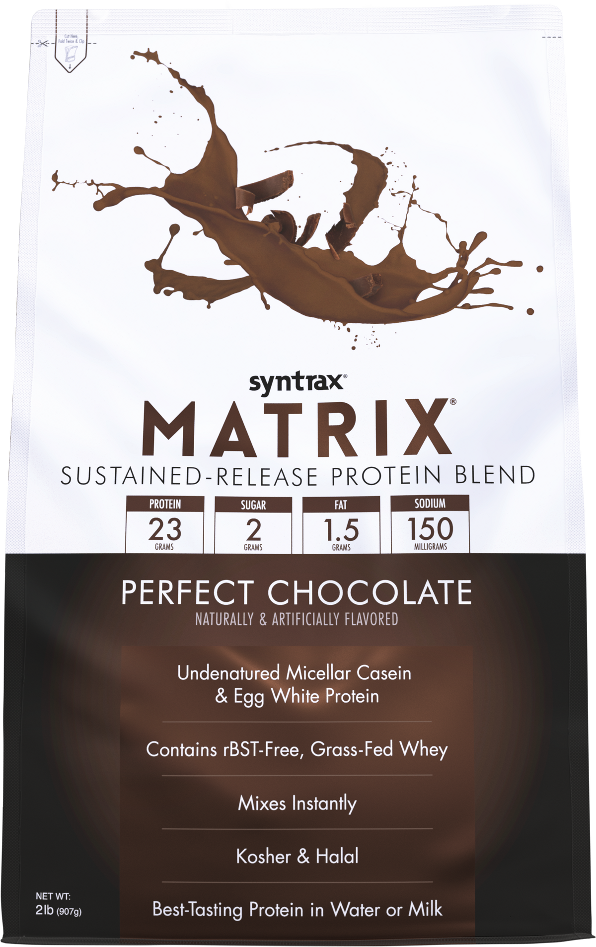 Syntrax Matrix Sustained-Release Protein Blend - Perfect Chocolate 2 lb.