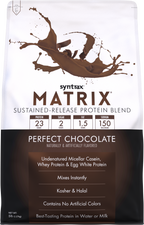 Syntrax Matrix Sustained-Release Protein Blend - Perfect Chocolate 5LB Bag