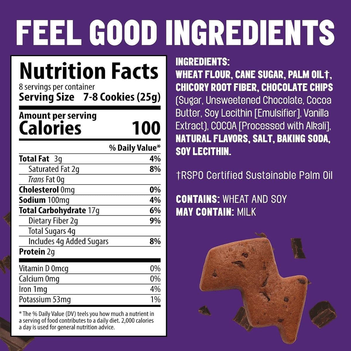 Mavericks Double Chocolate Nutrition Facts and ingredients