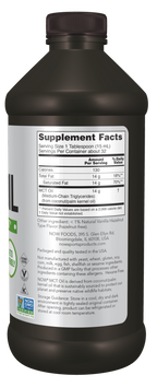 NOW MCT Oil - Vanilla Hazelnut, 16 fl oz