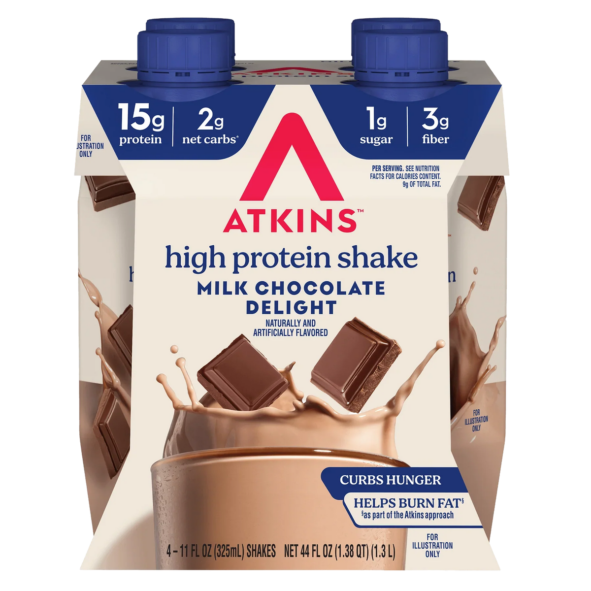Atkins Nutritionals Ready-to-Drink Shakes - Milk Chocolate Delight, 11 oz