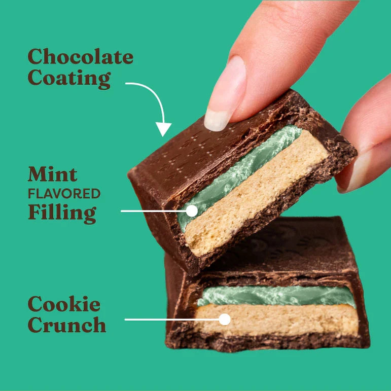 Catalina Crunch Dark Chocolate Cookie Bar, 4.6 oz (4 bars) - Mint