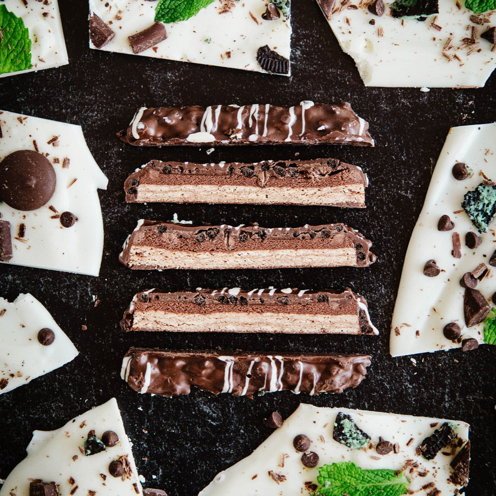 Robert Irvine's Fit Crunch Snack Size Whey Protein Baked Bar - Mint Chocolate Chip