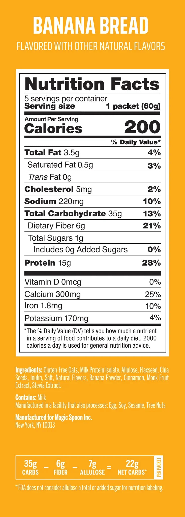 Magic Spoon Protein Oatmeal - Banana Bread