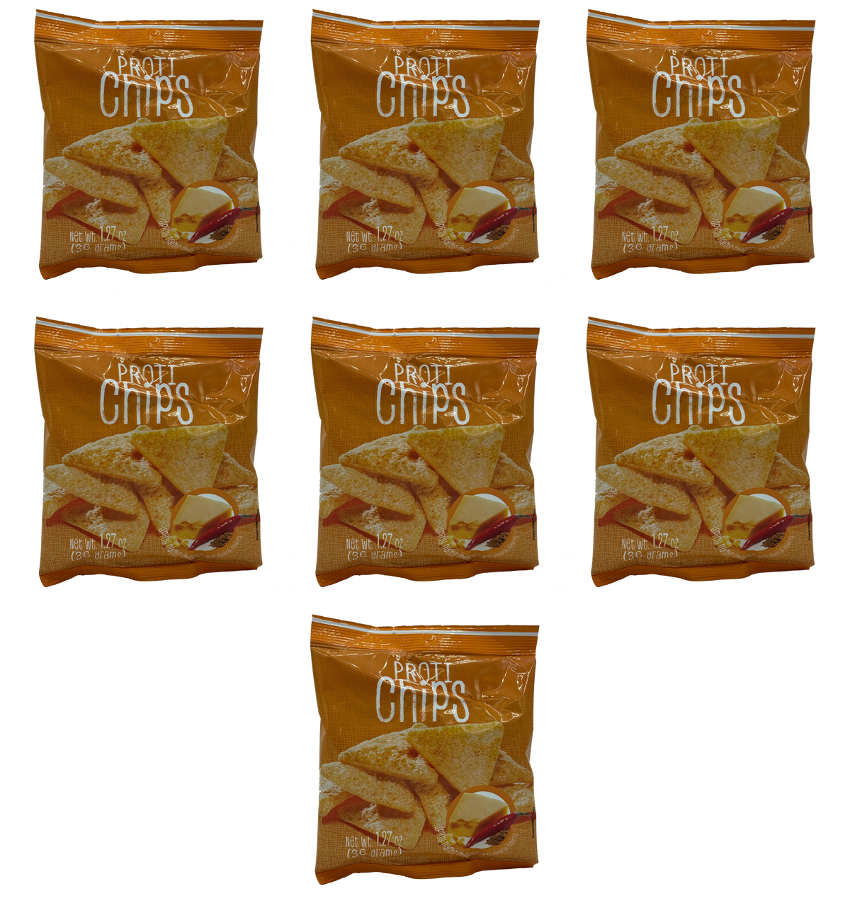 Proti Nutrition Proti Chips - Spicy Nacho Cheese 7-Pack (1.27 oz bags)