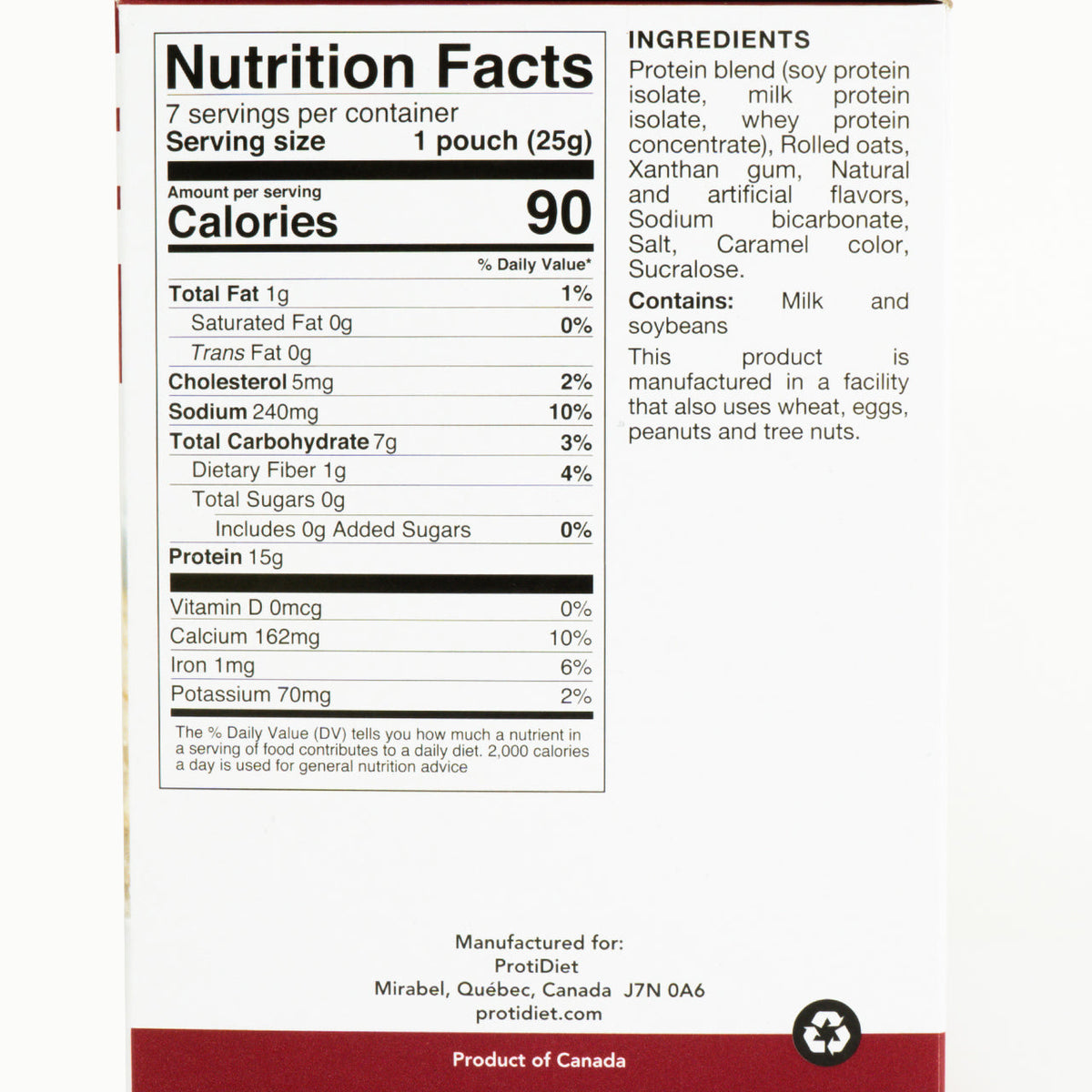 Proti Diet Protein Oatmeal Mix, Maple Brown Sugar, 7 Pouches — gallery image 2