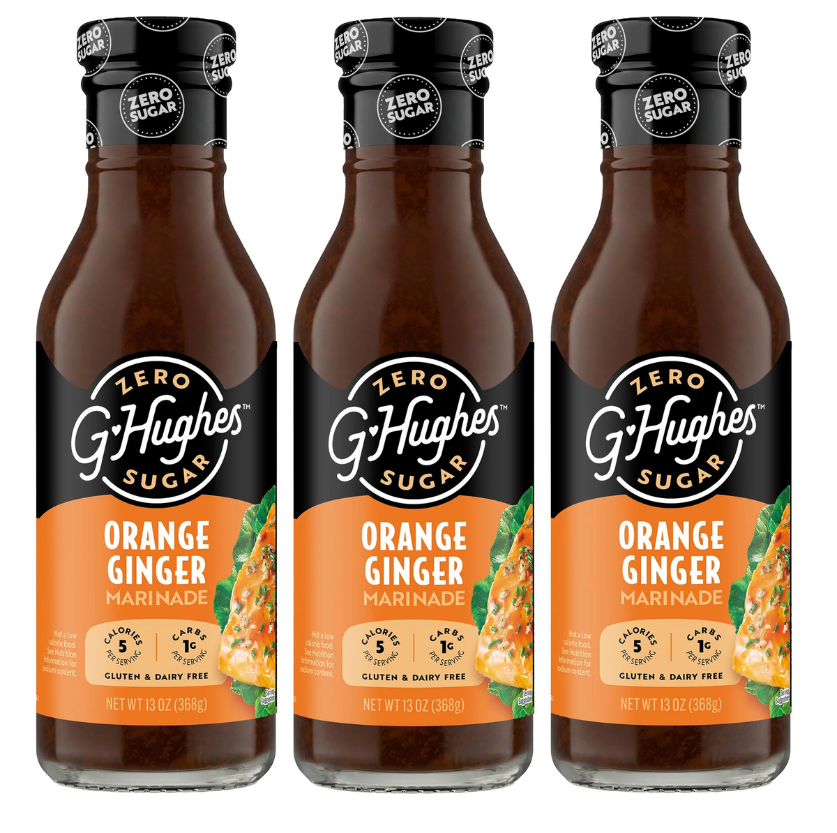 G Hughes Smokehouse Sugar Free Marinade - Orange Ginger (13 oz)