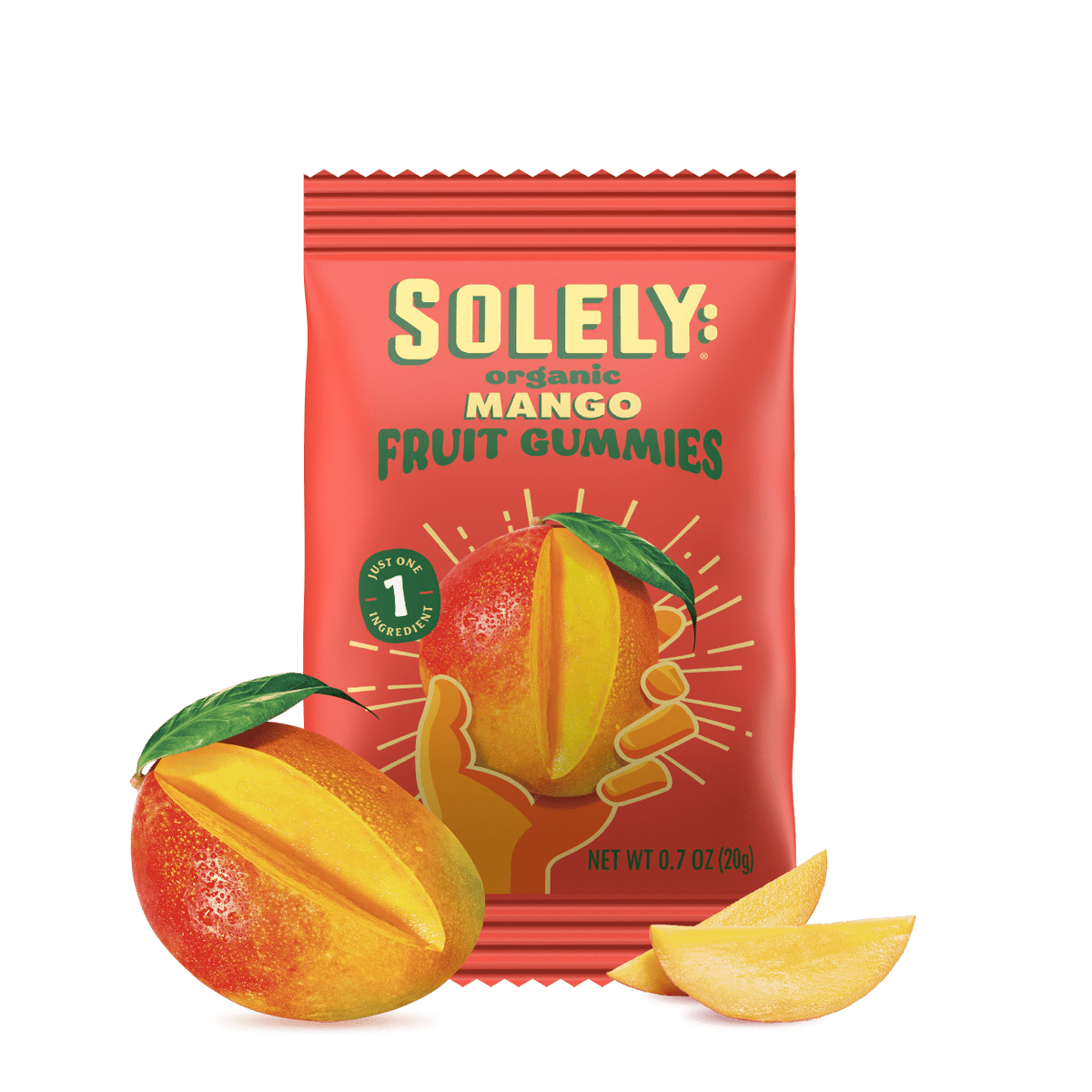 Solely Organic Mango Whole Fruit Gummies, 3.5 oz — gallery image 2
