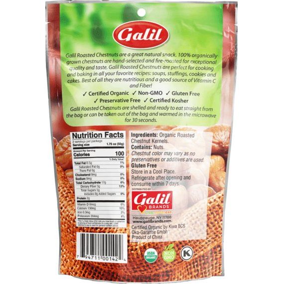Galil Organic Roasted Chestnuts — gallery image 2