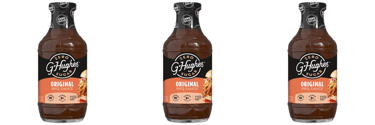 G Hughes' Smokehouse Sugar-Free BBQ Sauce - Original (18 oz), 3-Pack.