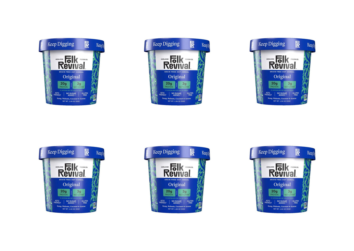 Folk Revival Grain Free Hot Cereal - Original, 6-Pack