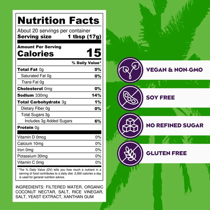 Big Tree Farms Coco Aminos Marinade & Sauce, Organic 10 fl oz - Original Lite, Reduced Sodium