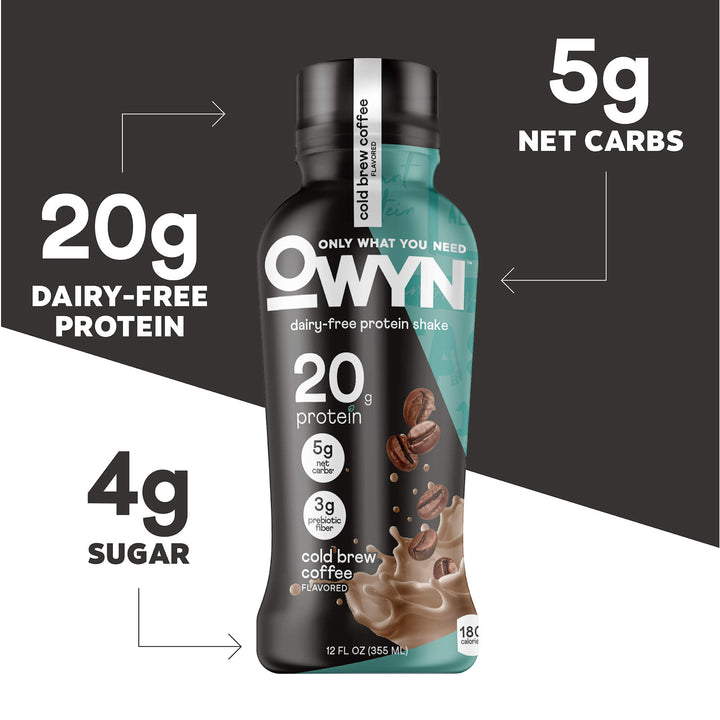 OWYN Plant-Based Protein Shake 20g - Cold Brew Coffee