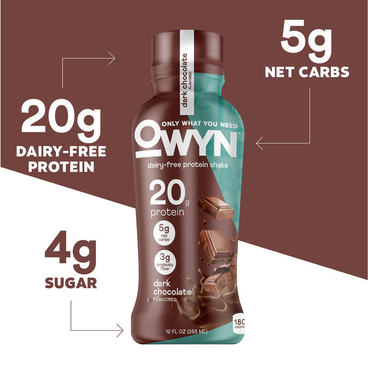 OWYN Plant-Based Protein Shake 20g - Dark Chocolate