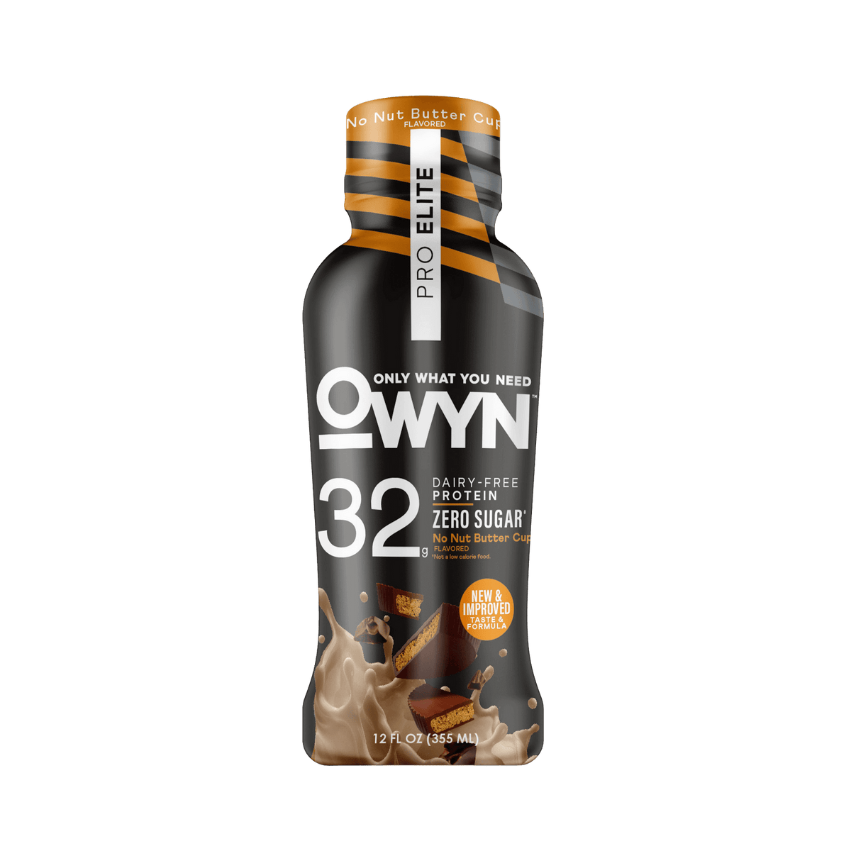 OWYN Pro Elite High Protein Shakes - No Nut Buttercup, One Bottle