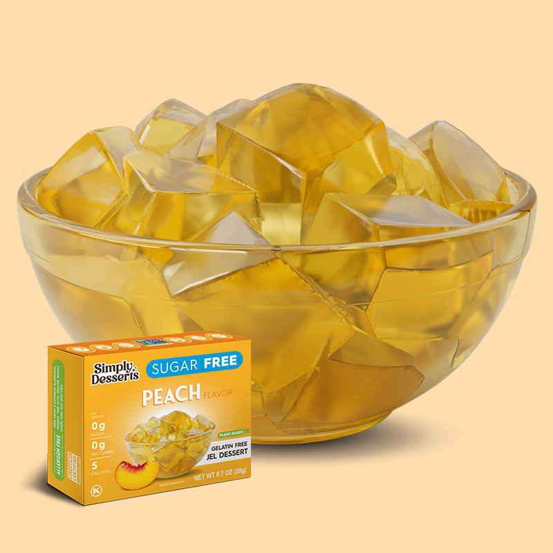 Simply Desserts Sugar Free Jel Dessert - Peach (0.7oz)