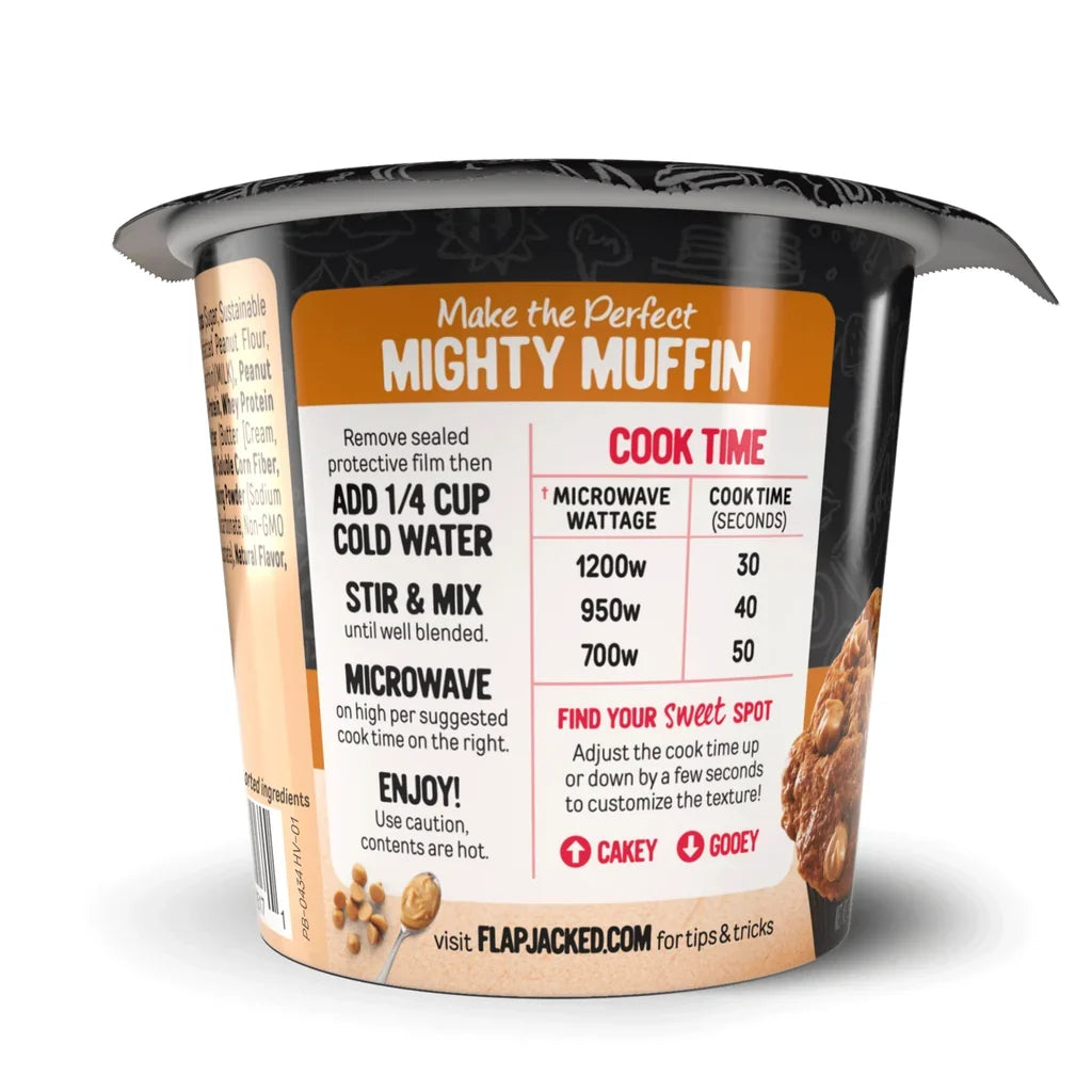 FlapJacked Mighty Muffins - Peanut Butter, One Pack