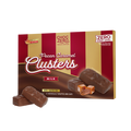 Front package of ChocZero Milk Chocolate Pecan Caramel Clusters, 8 oz