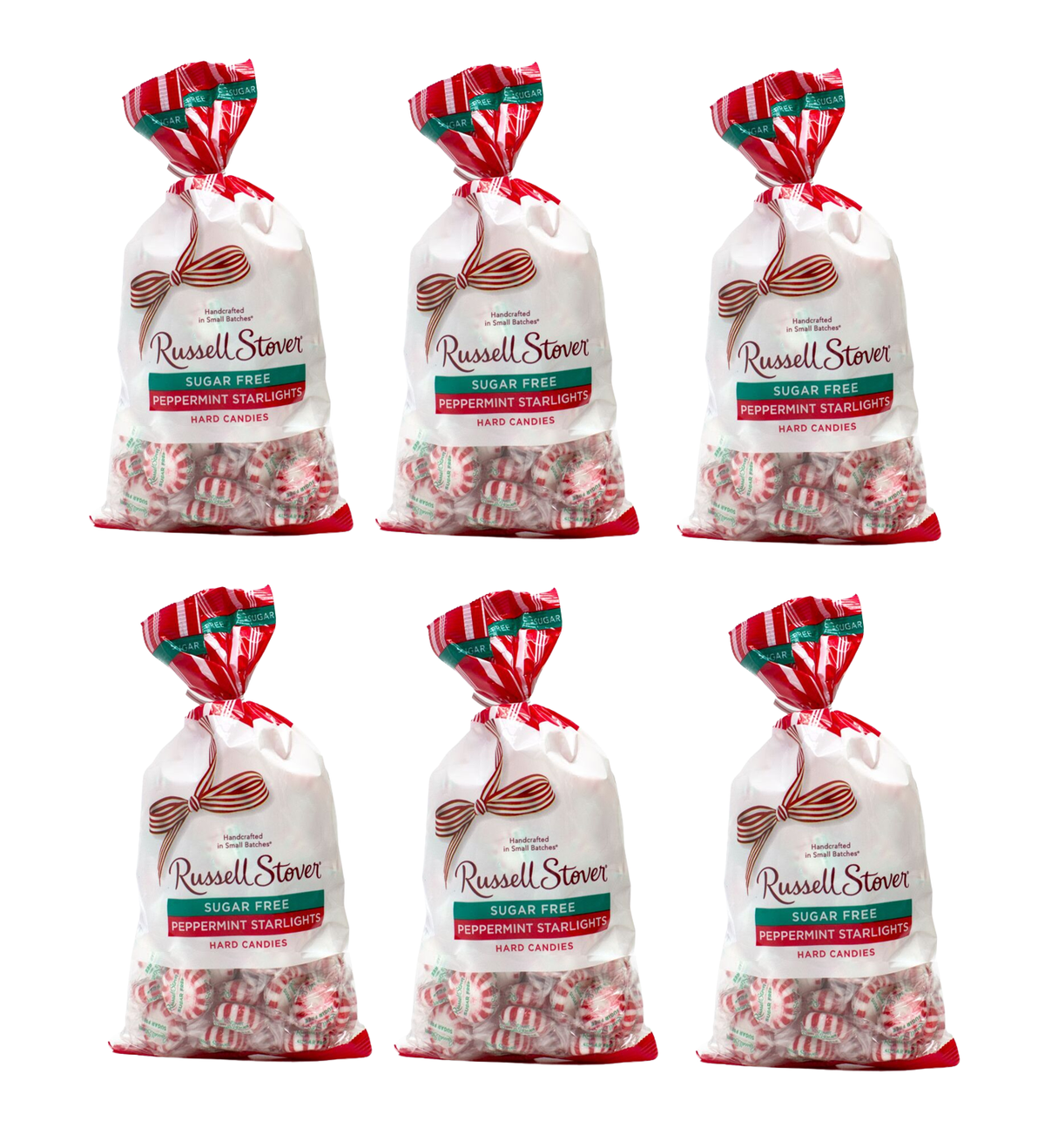 Russell Stover Sugar Free Hard Candies, 12 oz - Peppermint Starlights 6 Bags