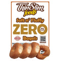 ThinSlim Foods Soft n' Fluffy Zero Net Carb Bagels label above bagels.