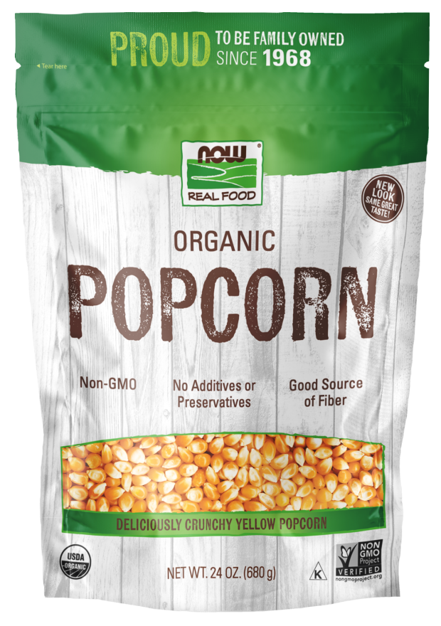 NOW Popcorn 24 oz (680 g) product package